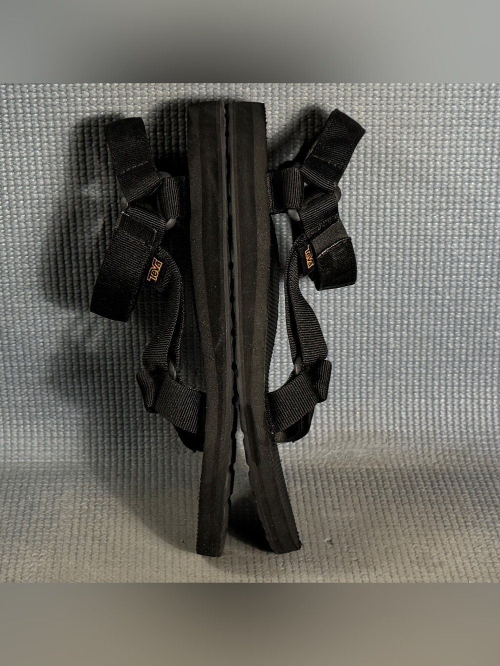 Teva Strappy Nylon Original Universal Urban Women’s Sandals Black Size 8 - Picture 6 of 9